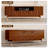 66.8" Brown Fluted TV Stand With Drawer Cabinet For 55/58/65 Inch TV, Mid Century Modern Walnut Finish Wooden Media Console With Cable Management AndTapered Legs For Living Room Bedroom-515995864