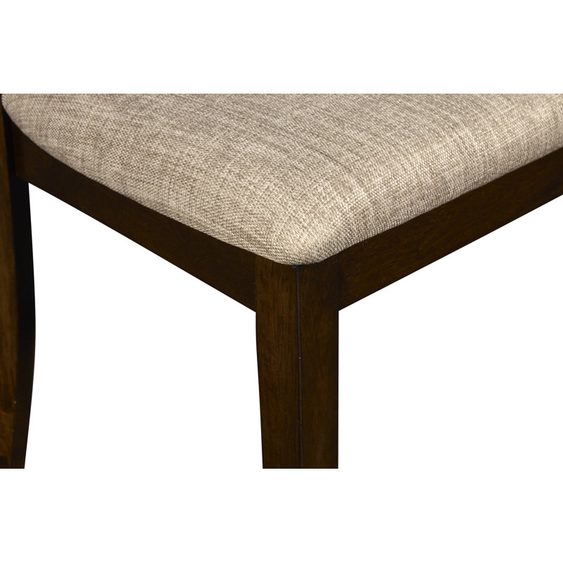 Ziemer 19.5'' H Upholstered Side Chair, Cherry Brown