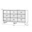 Armoire d'appoint en bois manufacturé noir massif-1674525497