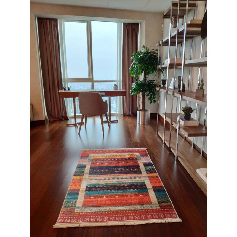 Lakeshea Performance Washable Moroccan Indoor / Outdoor Rug, Rectangle 5'11'' x 8'2''