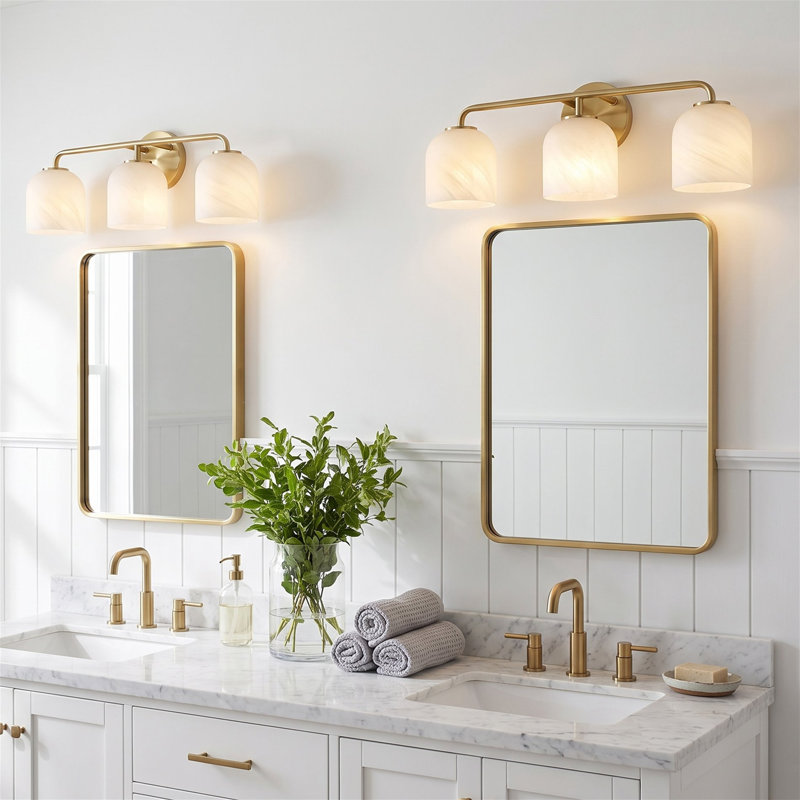 Éclairage pour meuble-lavabo moderne 3 lumières 24 po Leia