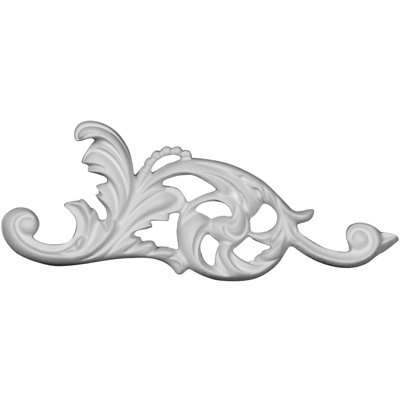 Onlay à droite h 2 3/8 po x l 5 7/8 po x p 1/2 po Chateau