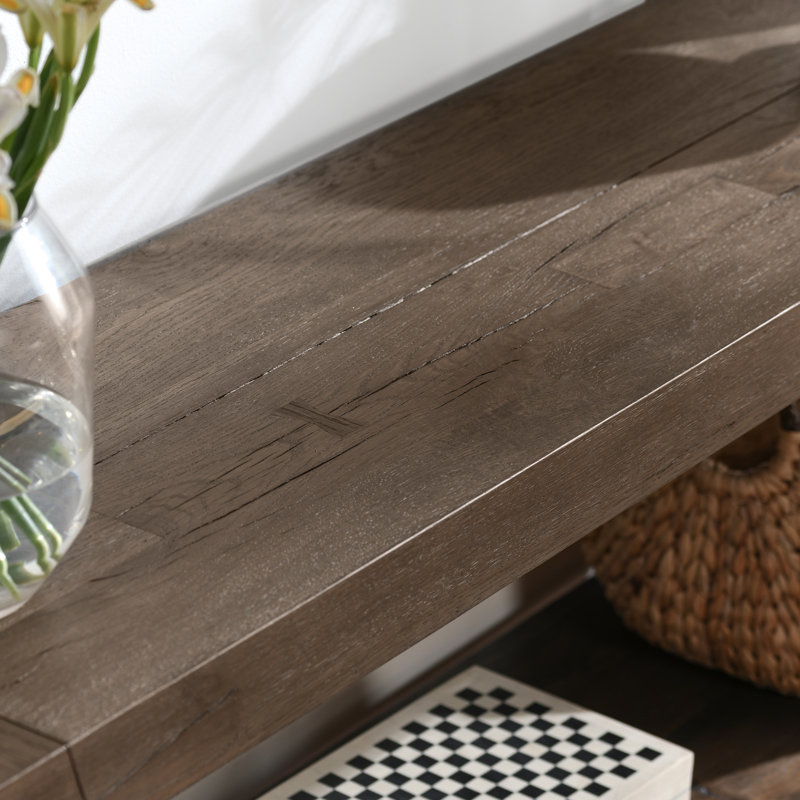Troy 72" Solid Wood Console Table, Brown