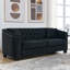 Canapé Chesterfield moderne en velours avec dossier capitonné et garniture cloutée-1834848005