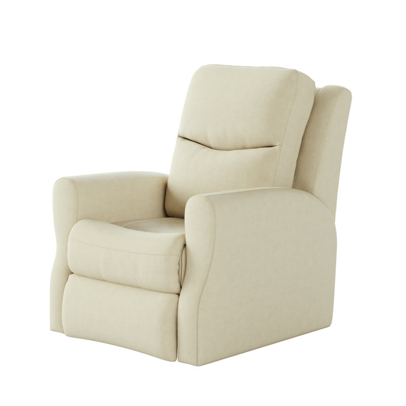 Fame Leather Recliner, Light Brown, Rocker