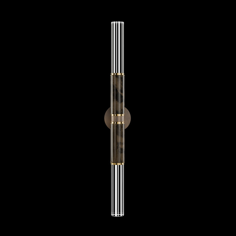 LED Wallchiere, Bronze/Brass/Charcoal