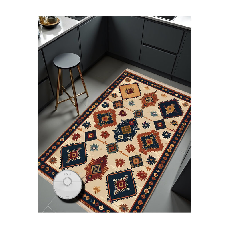 Tapis tissé crème Mosso, 3'3" x 4'11"