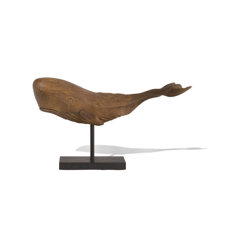Figurine de support, H 7 po x l 14 po x P 7,5 po, Marron foncé