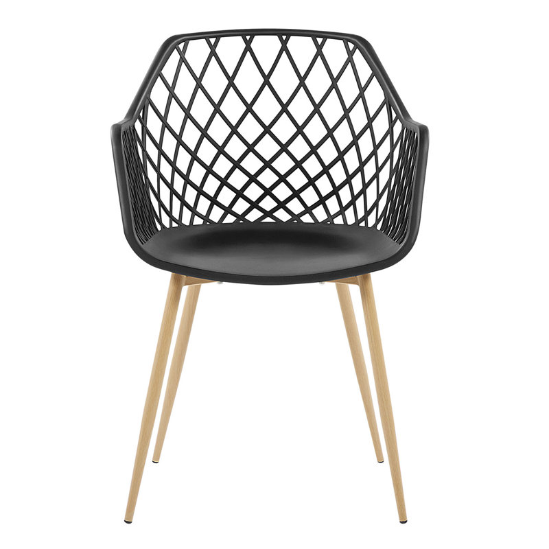 Brosh 46cm H Cross Back Armchair, Black