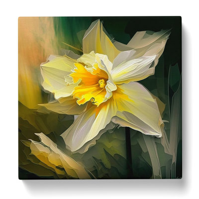 Daffodil Abstract Expressionism - Print