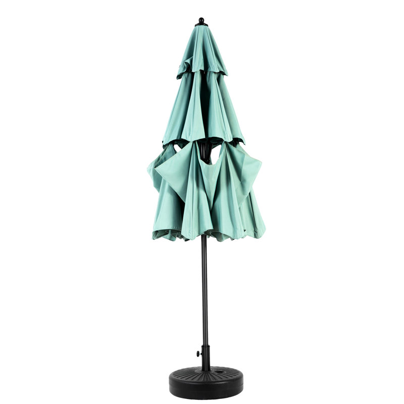 Parasol en aluminium à 3 niveaux 10 pi - Jardin pour patio
