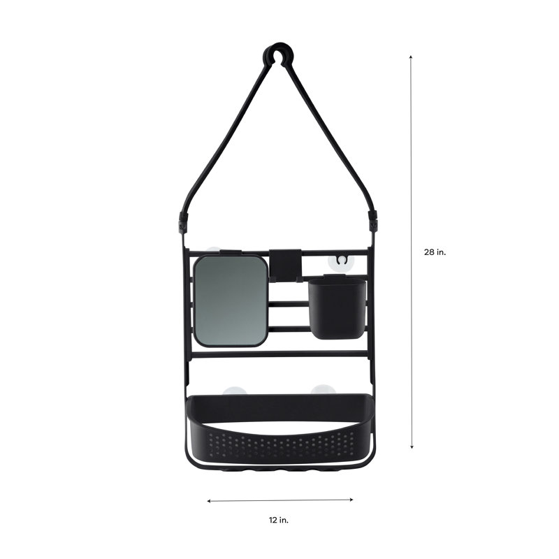 Serviteur de douche suspendu , Noir
