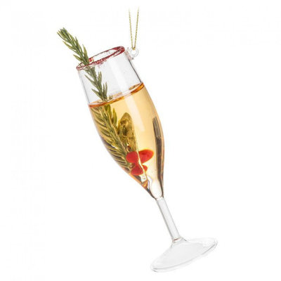 Holiday Champagne Flute Ornament