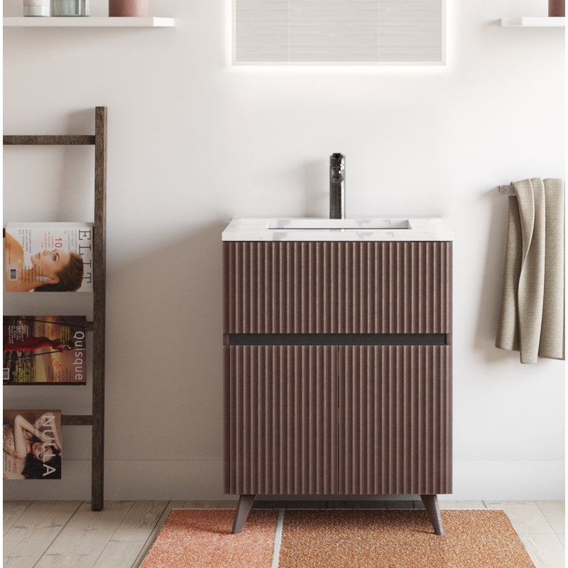 Ensemble de meuble-lavabo simple 30 po Arbon, Café