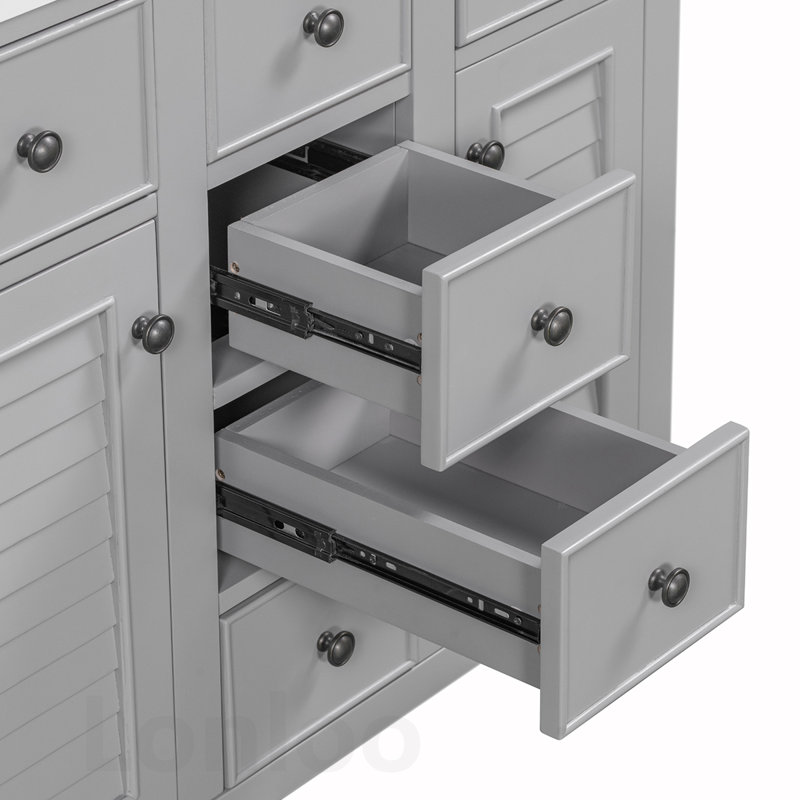 Durable Bathroom Vanity with Multiple Storage Options for Practical Use