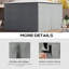 Bakasura Dakota Fields Grey Fabric Side Wall for Gazebo