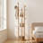 Solid Wood Rotating Coat Rack With 3 Shelves And 9 Hooks, Freestanding Heavy Duty Coat Tree For Entryway, Living Room, Bedroom, Organizer For Coats, Bags, And Accessories-1402402175