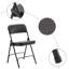 Ensemble de chaises pliantes empilables rembourrées en similicuir Manilo-208740023