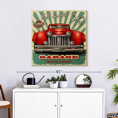 Enseigne murale de garage vintage Khylige