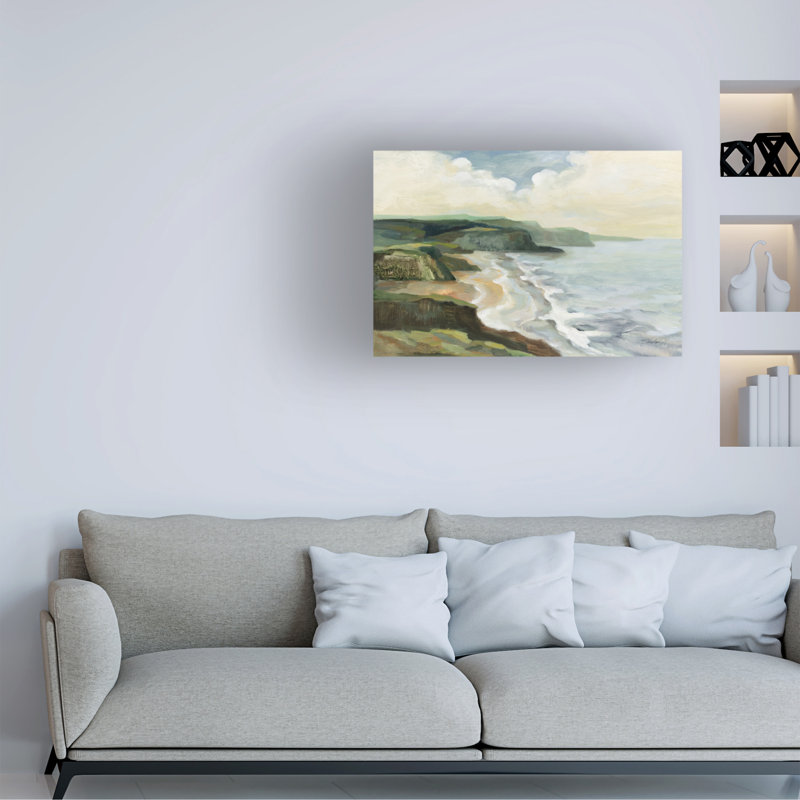 Œuvre d'art sur la côte irlandaise, Bolice, H 12 po x l 19 po