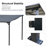 Galvanized Steel Patio Pergola Wall-Mounted With Sloping Roof-105706293