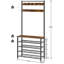Brorfelde Hall Tree 80cm Wide with Bench and Shoe Storage-221917076
