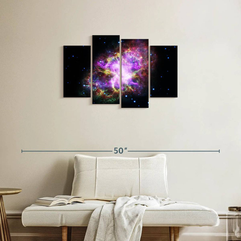 Oberle Sparkling Crab Nebula, 22" H x 36" W