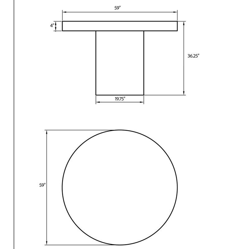 Round Circa 4 Dining Table, Ivory Terrazzo, Counter Table (36.25" Height), 60" Round  