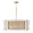 6 - Light Dimmable Drum Chandelier
