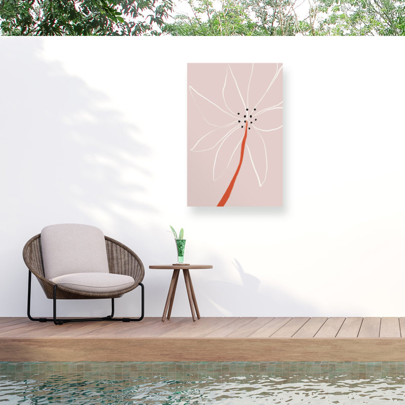 Bolognaise, fleur n ° 1 sur toile, H 24 po x l 16 po