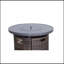 Table de foyer d'extérieur au propane H 25 po x l 32 po