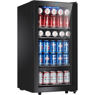 Réfrigérateur à boissons autoportant avec rangement pour le vin STAIGIS 126 canettes (12 oz.)