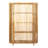 Milo Mango Wood Slatted Bookcase with 4 Shelves-91583903