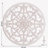 Bastia Round Medallion White 30"