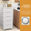 Inbox Zero 1 Pcs 6-drawer Plastic Rolling Storage Cart With 4 Universal Wheels Dresser Cabinet