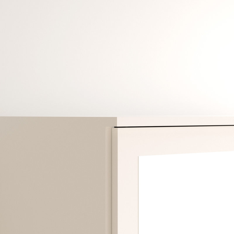 Noosa Hinged Door Wardrobe, Alpine white and Sonoma oak