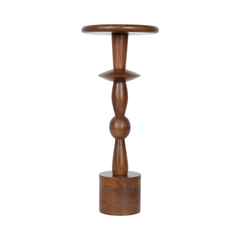 Avenal Round Mango Wood Drink Table