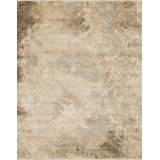 Artist Nouveau Hand Knotted Abstract Area Rug in Gray/Brown