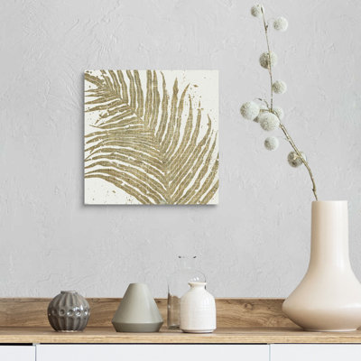 «Gold Leaves I», art mural sur toile