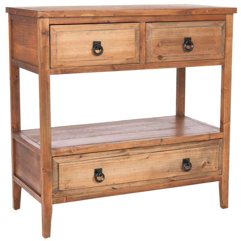 Buffet 3 tiroirs Riggle, Brun
