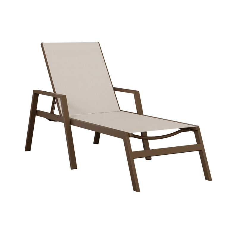 Méridienne Berlin, Filon de bois mesquite, Beige