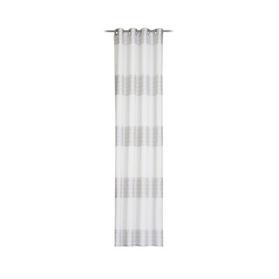 Pera Eyelet Semi Sheer Single Curtain