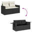 Vidaxl Garden Sofa Set Black