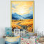 Grain Meadow Vista Sunset - prairie, art mural
