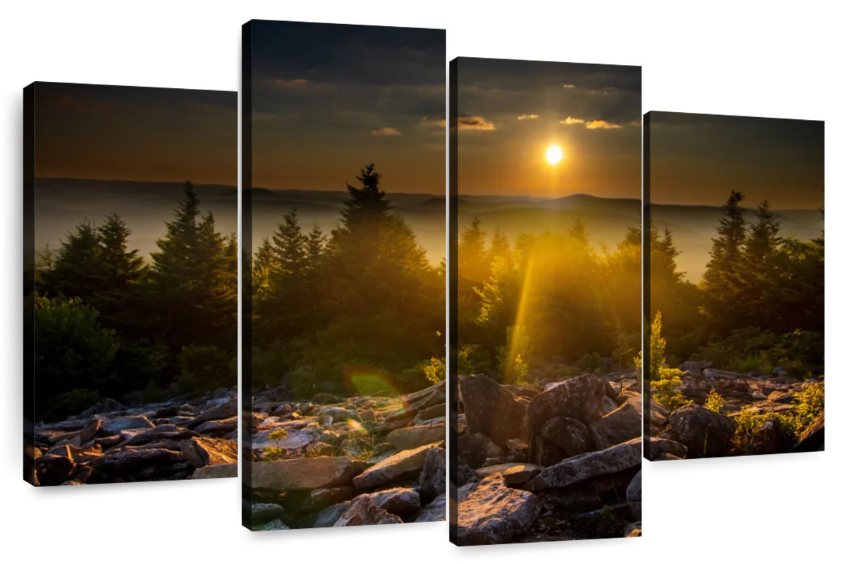 Millwood Pines Alvord Spruce Knob Sunset Sky | Wayfair