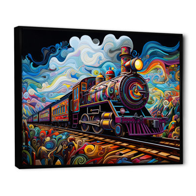 " Abstract Train Whimsical Journey II "
