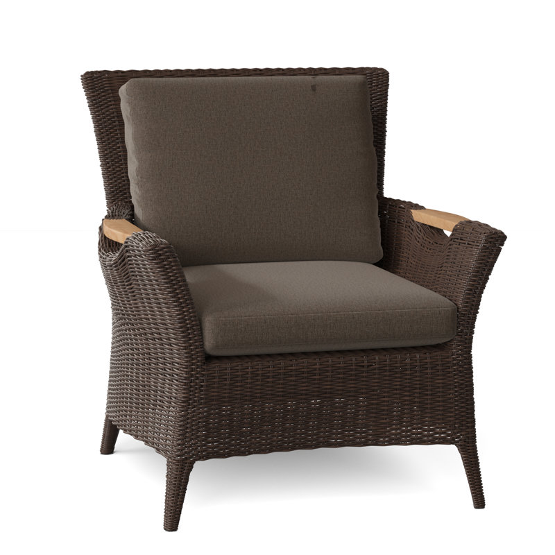 Culebra Outdoor Teak Lounge Chair, Ash, Textured Charcoal