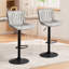 Tabourets de bar pivotants réglables en hauteur en similicuir avec structure en métal-102354103