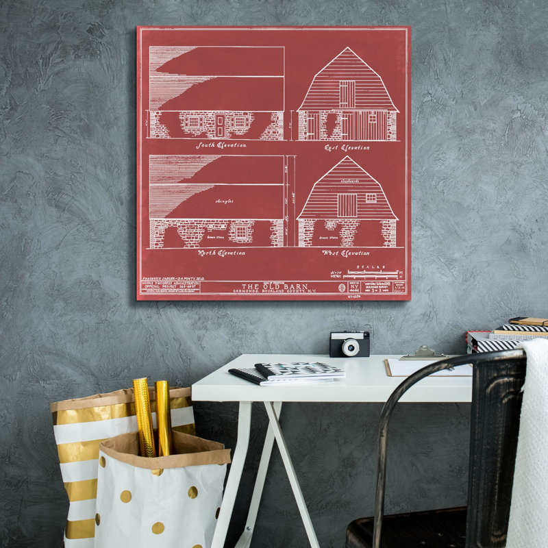  'Rockland County Barn 1' by Annie Warren Canvas Wall Art, 26" x 26", 26" H x 26" W
