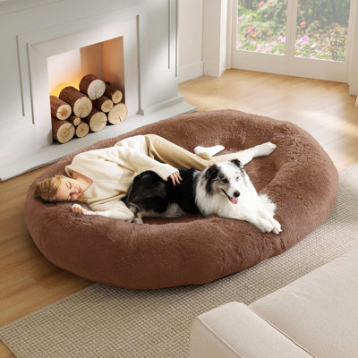 Human Dog Bed, 72"Giant Dog Bed for Adults and Pets, Washable Large Bean Bag Bed for Humans